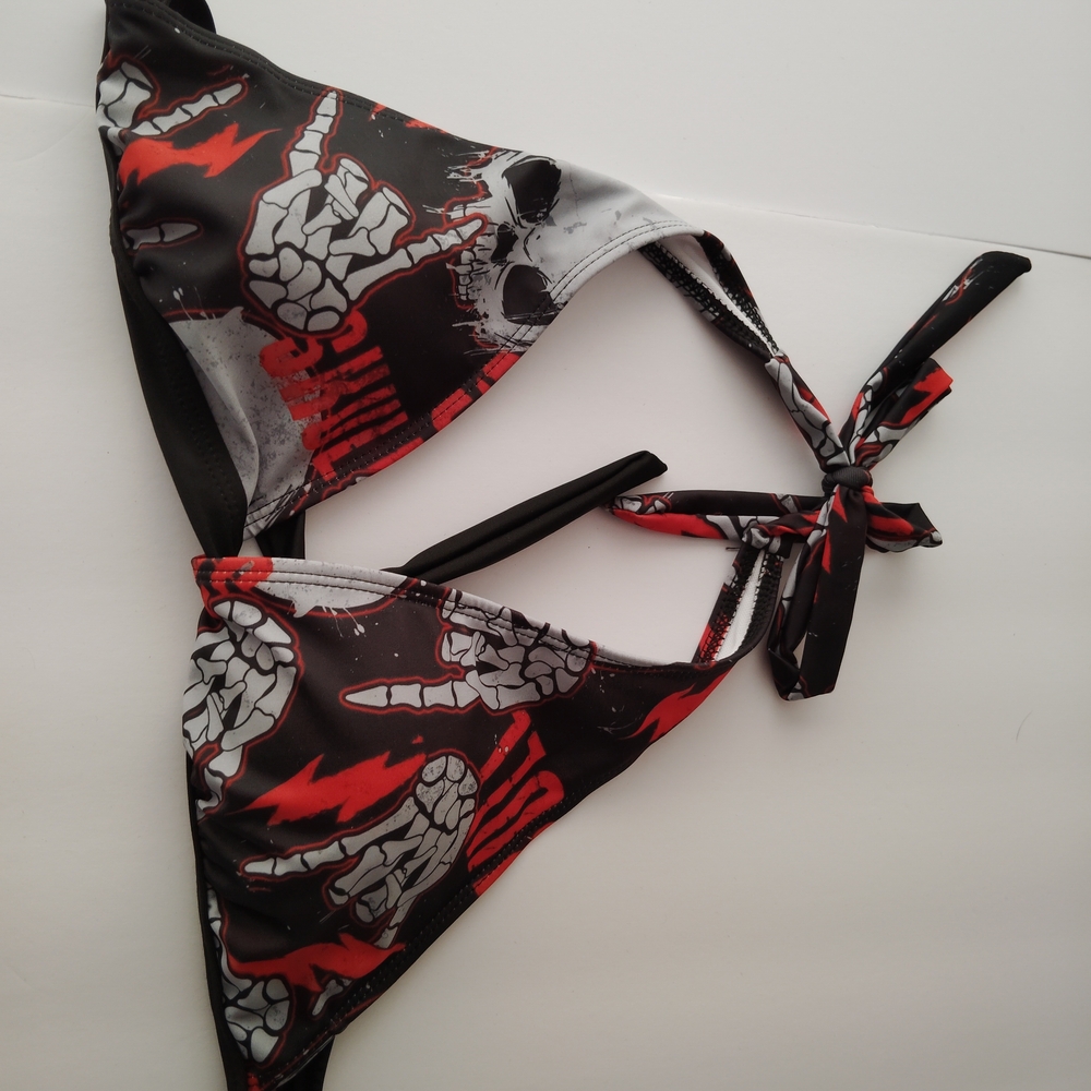 Rock Skull Bikini Top